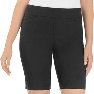 NWOT Hilary Radley Black Bermuda Shorts Medium